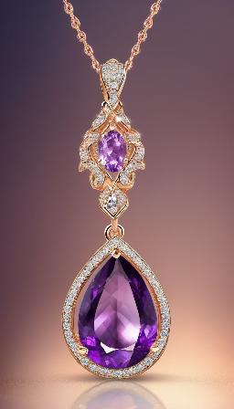 Beautiful amethyst in pendants, great quality, background detail, high resolution, 8K, variety of details, high definition